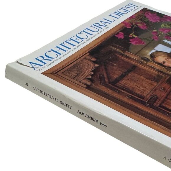 CLAUDIA SCHIFFER November 1999 ARCHITECTURAL DIGEST Magazine - Picture 3 of 7